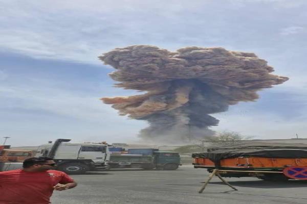 انفجار در بندر شهید رجایی تصویر خبر